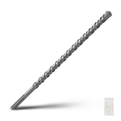 1-1/8 in x 20 in SDS Max Rotary Hammer Drill Bit,28x520mm Carbide Tip Masonry...