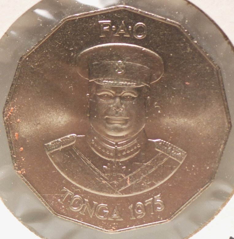 Tonga, 1975 50 Seniti, KM47, UNC+, NR, &-25