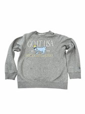 Unisex Goat USA the OG Collection Gray Logo Crew Neck Pullover Sweatshirt XS
