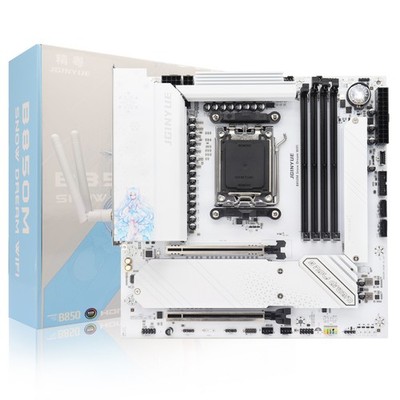B850M AM5 Motherboard WiFi6E, M-ATX, 4xDDR5 Slots 192GB, 4800-7000(OC)MT/s, ARGB
