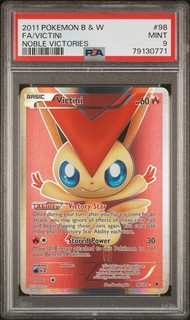 Pokemon Victini 98/101 Noble Victories Full Art Holo EN 2011 PSA 9