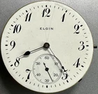 * 1883 16S ELGIN 11J  Gr 92 M 3 HC LS Pocket Watch Movement Good Balance  P47