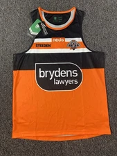 West Tigers Steeden Training Jersey Men M Singlet Tank NRL AUTHENTICS NEW Rugby