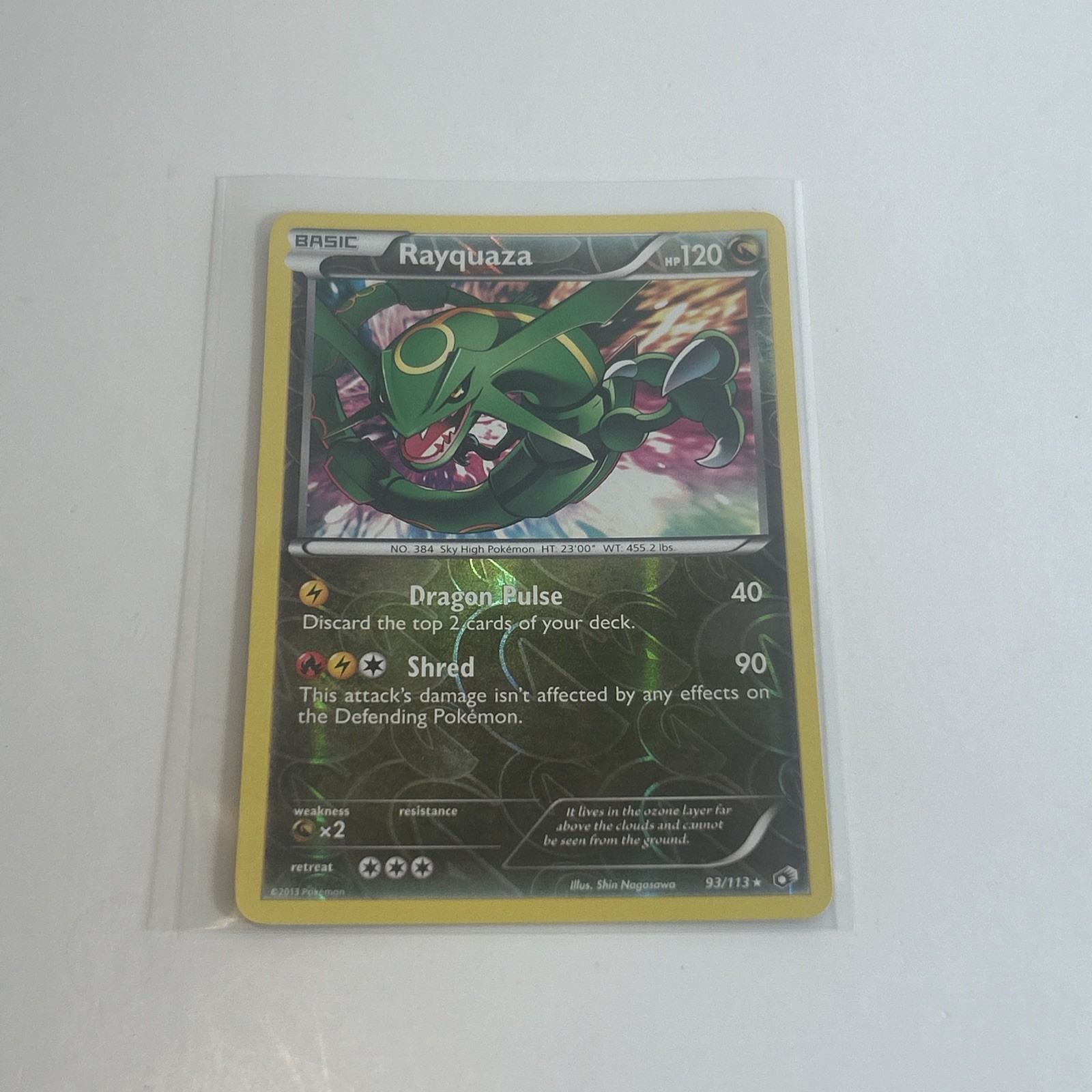 Rayquaza 93/113 Legendary Treasures Reverse Holo Lightly Played+