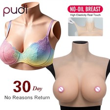 Silicone Breast Forms C-H Cup Breast Plates Fake Boobs Crossdresser Drag Queen