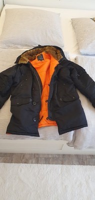 Alpha Industries Parka Jacke Gr. XL XXL Schwarz N-3B Mantel Extreme Cold Weather