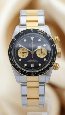 Tudor Black Bay Chrono Stahl/Gold Automatik 41mm 79363N Original Papiere + Box - Bild 1 von 4
