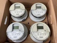 Lot of 4 Itron Watthour Meter CL200, 240V, 3W, 30TA, Type C1S