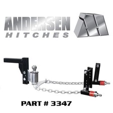 No-sway Andersen Weight Distribution Hitch 8 Drop W 2.0 Ball Fit 4-38 Frame