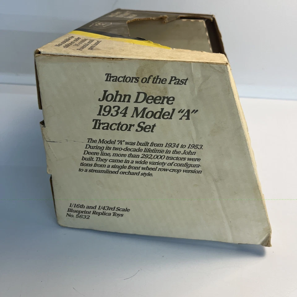 Juego de tractores modelo A John Deere 1934 de colección años 80 Tractores del pasado 5632 Foto 4 de 4