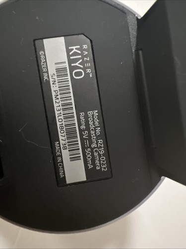 Razer Kiyo Pro Streaming Webcam: 1080p 60FPS - Black (RZ19-03640100-R3U1 No Box - Afbeelding 8 van 8