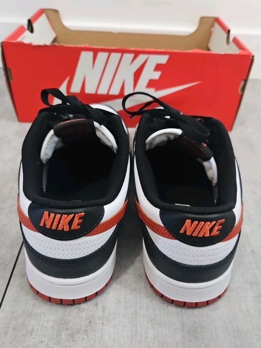 Nike Dunk Low Men's Sneakers Dragon Red, Size 9.5 White/Black