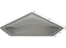 Icon 12112 NSL2810 Neo Angle RV Skylight 28" x 10" - Smoke