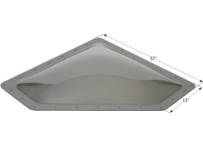 Icon 12112 NSL2810 Neo Angle RV Skylight 28'' x 10'' - Smoke