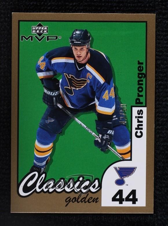 2002-03 Upper Deck MVP Classics Golden 42/50 Chris Pronger #162 HOF