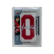 UPPER DECK NHL Card CHRONOLOGY SCOTT GOMEZ JERSEY DEVILS 03/25 #L-NJ-SG Used