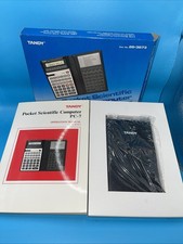 VINTAGE TANDY PC-7 Pocket Scientific Computer Calculator Radio Shack W/Manual