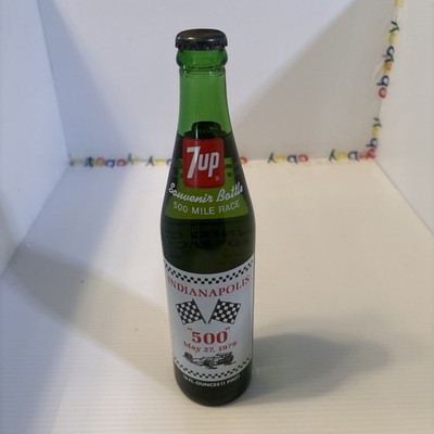 Unopened Souvenir Bottle Indianapolis 500 Indy May 27, 1978 -Full 7up Bottle New
