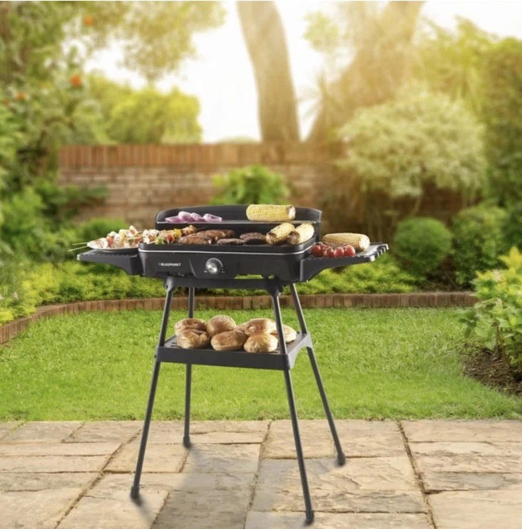 Blaupunkt Electric Indoor/Outdoor BBQ Grill 2200W LED Temperature Detachable