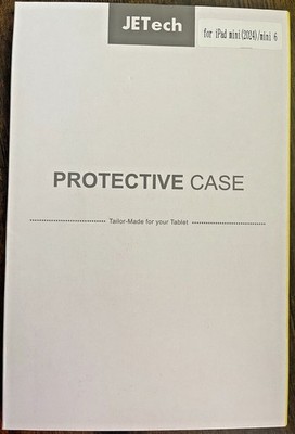 JETech Case for iPad Mini 7 (2024) & Mini 6 (2021) Black Slim Folio Smart Cover