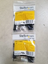 Lot of 2 - STARTECH.COM USB-C to USB-A M/F SuperSpeed 6 Inches