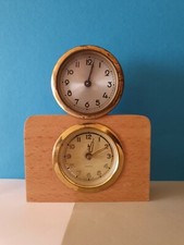 Bord uhr in Holzgeh&auml;use ohne Funktion. Handaufzug Made In Germany.Defekt