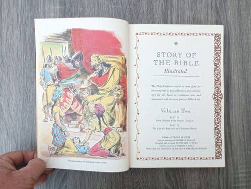 1957 New Standard Library Story of the Bible Volumes 1 & Volume 2 GOOD SHAPE!! - Picture 12 of 16
