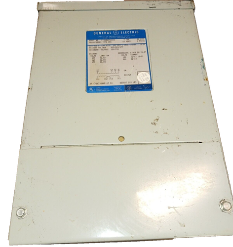 NEW GE 5 KVA 1 PH TRANSFORMER 9T21B1046G02 249/263/277 V PRIMARY 120/240 SEC