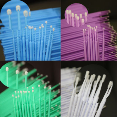 400 Pcs Dental Disposable Micro Applicator Brush Bendable 1.2/1.5/2.0/2.5mm