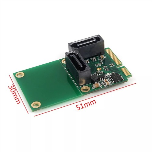 SATA 6G 2-Port Mini PCI Express Controller Card PCI-E To SATA3.0 - Picture 8 of 8