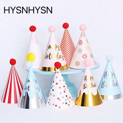 Cone Hat Birthday Party Hats For Adults HYSNHYSN Pieces Rainbow