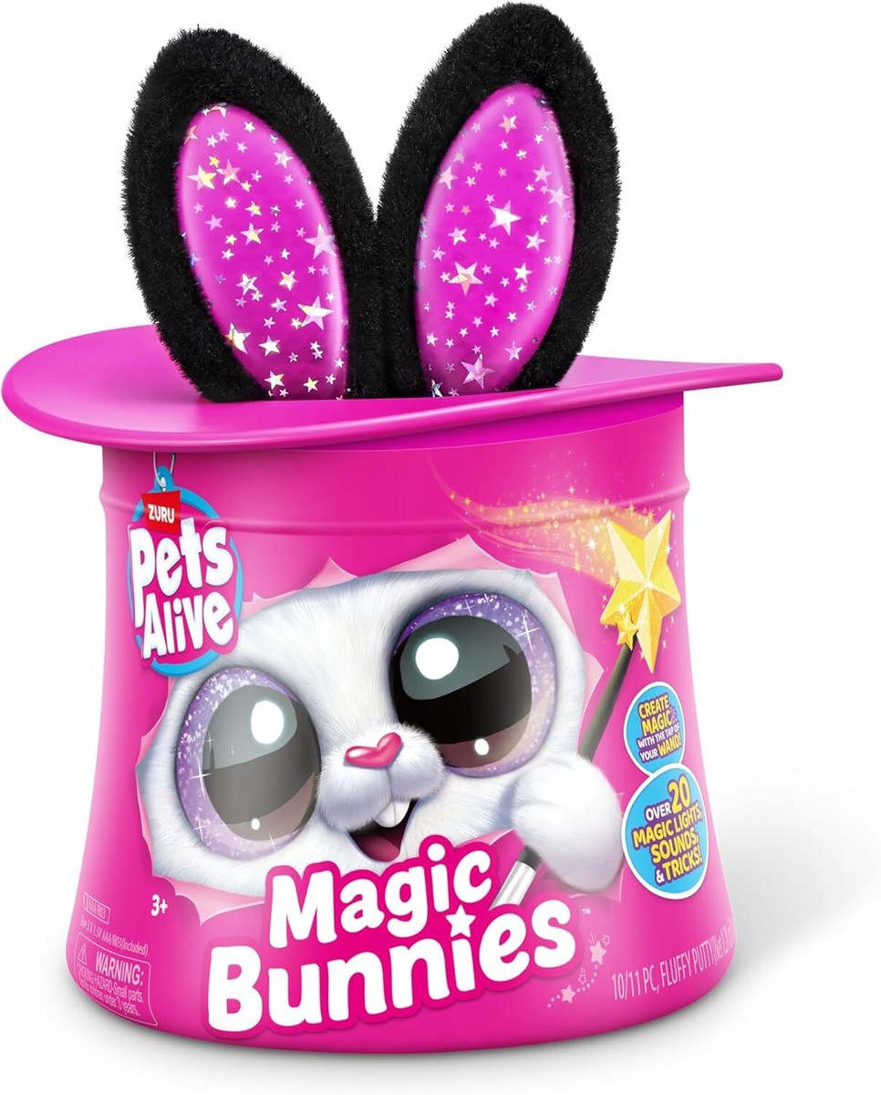 Pets Alive Magic Bunnies Sootie Surprise Plush Hat [BLACK Bunny