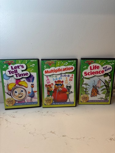 Lot of Rock N Learn: Life Science, Tell time, multiplication | eBay