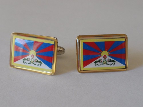 Gratuit Tibet Drapeau Boutons Tibétain Asie Est Asiatique Himalaya Bouddhiste - Photo 2 sur 4