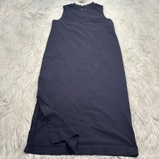 Everlane Women's L Black 100% Cotton Pocket Tank Midi Dress T-Shirt