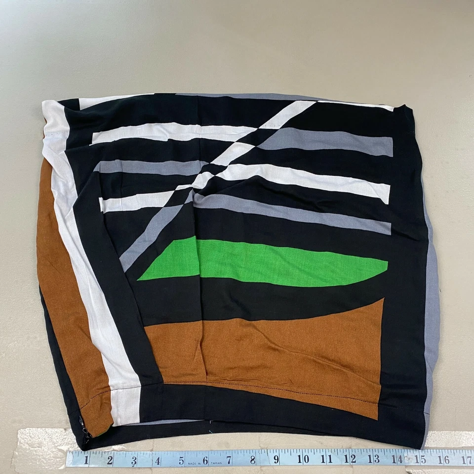 Falda Derek Lam S Lápiz Corta Diseño Geométrico Rayas Nación Mini Mujer Pequeña Foto 4 de 4