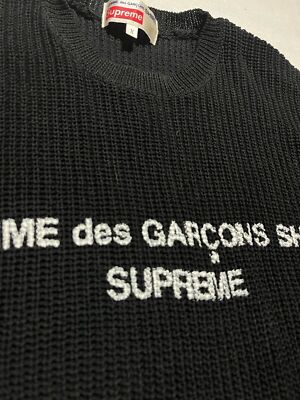 Supreme×COMME des GARCONS SHIRT Sweater Supreme Comme des Garcons SHIRT Sweater Black Men's - FW18 - US