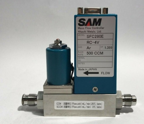 ✅ SAM Hitachi Metals SFC280ERC-4V Mass Flow Controller MFC SFC-280E 500 CCM Ar - 第 2/5 張圖片