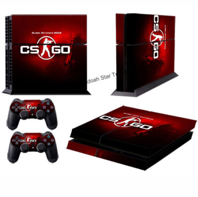 NEW CS GO Vinyl Decal Skin Sticker Cover For Sony PS4 Console &2 Controllers 52