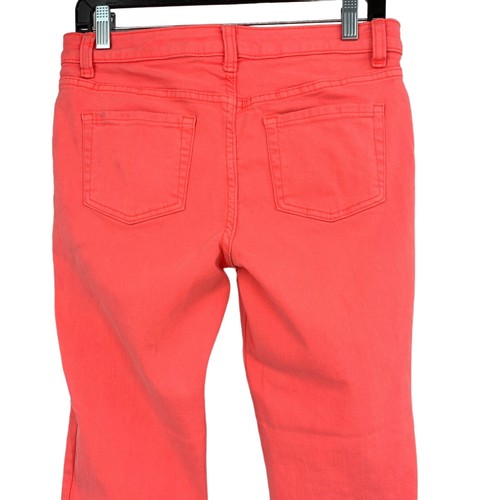 Cat & Jack Girls Kids Size 16 Neon Orange Jeans New Stretch Jeggings Target - Picture 9 of 12