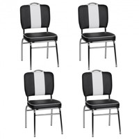 4Er Set EsszimmerstüHle American Diner StüHle 50Er Jahre Retro MöBel Stuhl