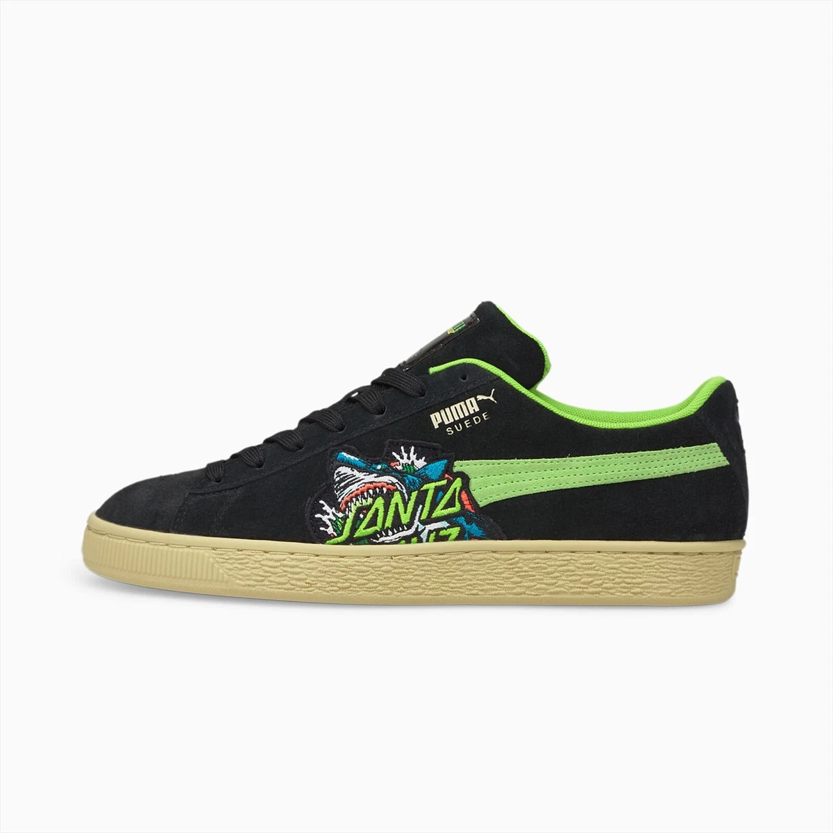 SANTA CRUZ PUMA SUEDE Shark BLACK GREEN PURPLE 381905-01 US 4.5