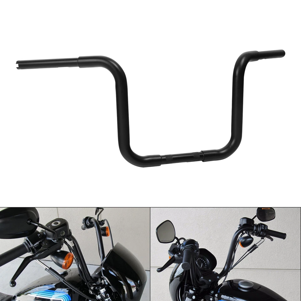 Manillar de 1,25" Fat 12 14 16 18"" Rise Ape Hangers para Harley Dyna Sportster XL Foto 3 de 4
