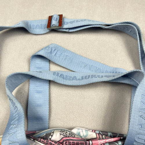 Harajuku Lovers Crossbody Bag Satchel Tote Say Cheese Flash A Smile Camera Blue - Picture 7 of 24