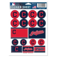 Cleveland Indians Vinyl Die-Cut Sticker Set / Decal Sheet *Free Shipping