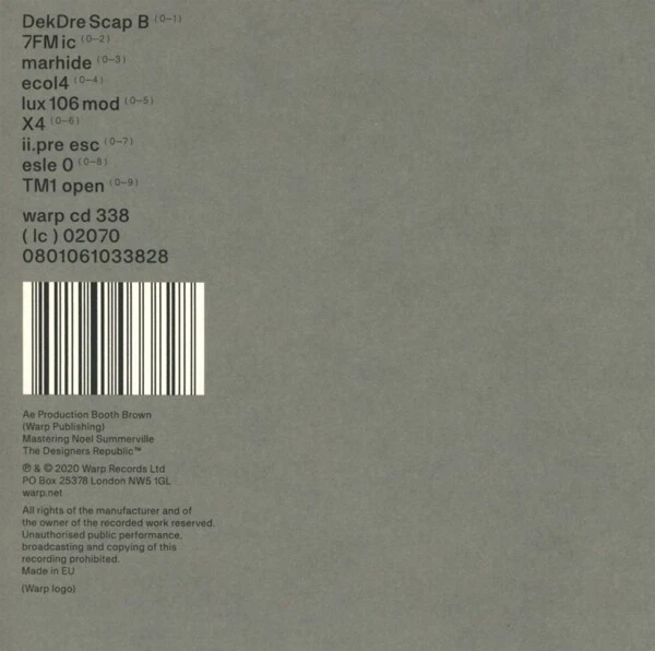 AUTECHRE - PLUS   CD NEU - Bild 2 von 2