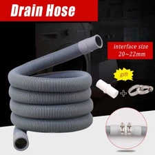 3/2/1M Universal Washing Machine Dishwasher Drain Waste Hose Extension Pipe Kit