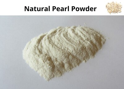 100% Natural Pearl Powder/Dust Approx 100 Micron for various uses. Cosmetics