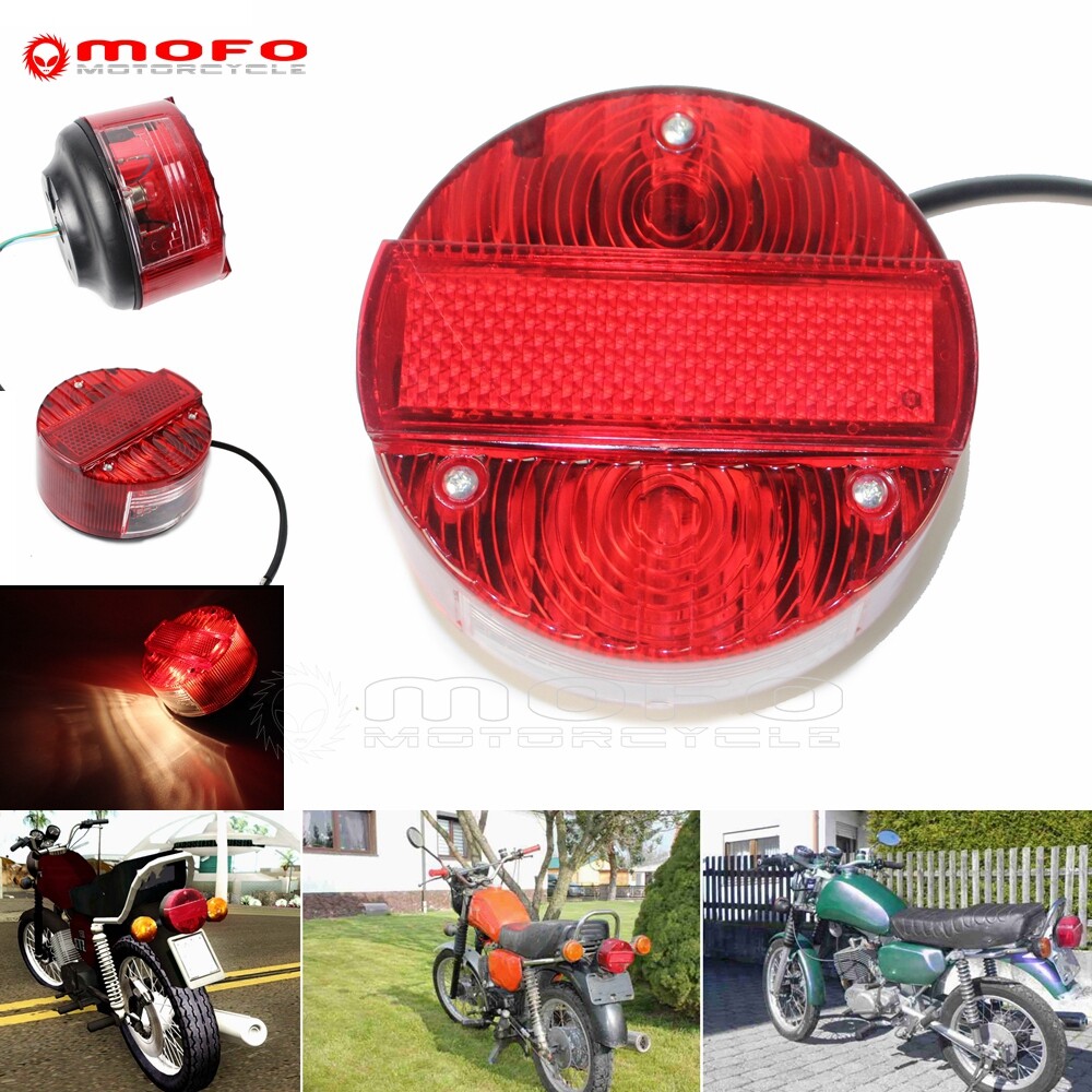 Motorcycle Brake Tail Light License Plate Lamp For MZ ETZ 150 250