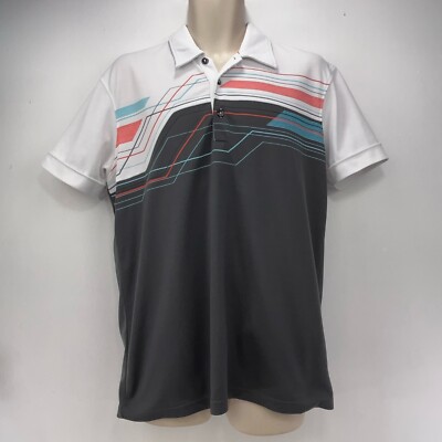 Galvin Green Golf Poloshirt Herren Large weiß grau Komfort Outdoor ''